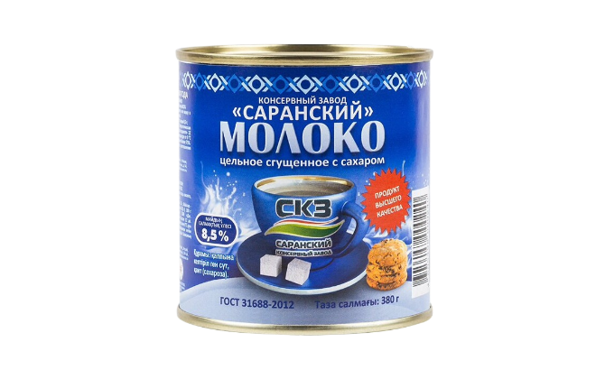 Молоко сгущенное Цельное с сахаром 